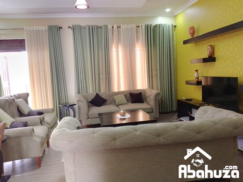 A NEW FURNISHED APARTMENT OF 3 BEDROOMS IN KIGALI AT KIBAGABAGA