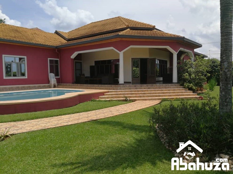 A FURNISHED 4 BEDROOM HOUSE FOR RENT WITH POOL IN KIGALI AT KIMIRONKO